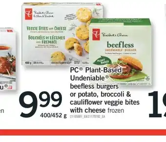 Fortinos Beefless Burgers offer