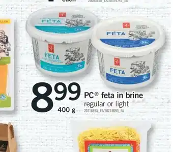 Fortinos Feta In Brine offer