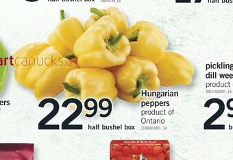 Fortinos Hungarian Peppers offer