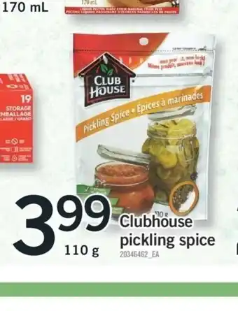 Fortinos Clubhouse Pickling Spice offer