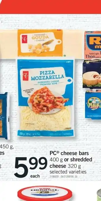 Fortinos Cheese Bars offer