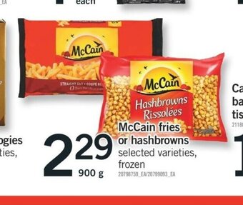 Fortinos McCain Fries offer