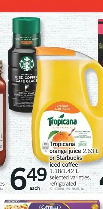 Fortinos Tropicana Orange Juice offer