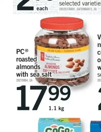 Fortinos Roasted Almonds With Sea Salt offer