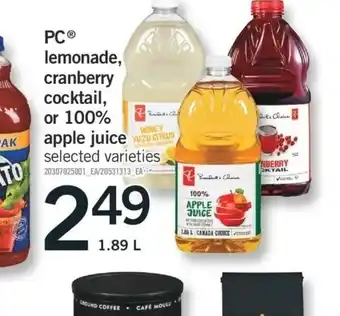 Fortinos Lemonade Cranberry Cocktail offer