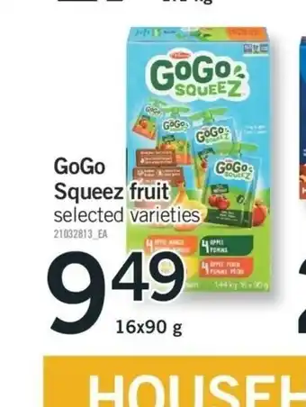Fortinos GoGo Squeez Fruit offer