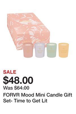 Sephora Forvr mood mini candle gift set- time to get lit offer