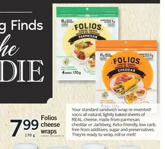 Fortinos Folios Cheese Wraps offer