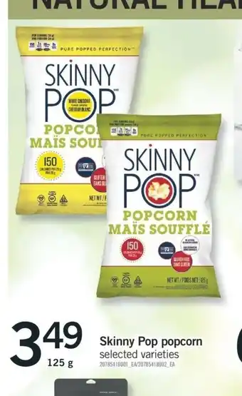 Fortinos Skinny Pop Pocorn offer