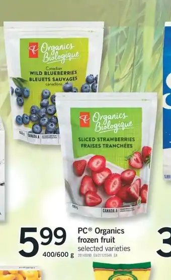 Fortinos Organics Frozen Fruit offer