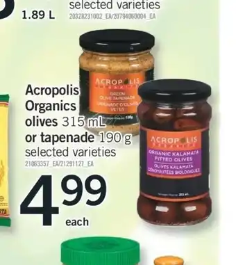 Fortinos Acropolis Organics offer