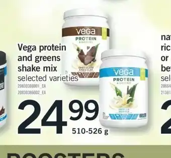 Fortinos Vega Protein And Greens Shake Mix offer