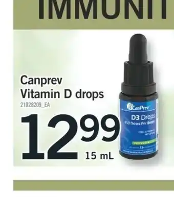 Fortinos Canprev Vitamin D Drops offer