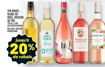 Metro VIN ROUGE, BLANC OU ROSÉ, BOISSON AU VIN 750 ml-1 L, offer