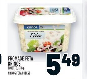 Metro FROMAGE FETA KRINOS ÉMIETTÉ, 170 g offer