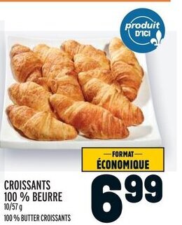 Metro CROISSANTS 100 % BEURRE offer