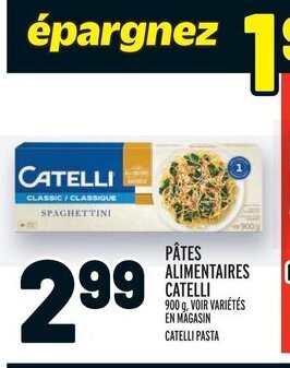 Metro PÂTES ALIMENTAIRES CATELLI offer