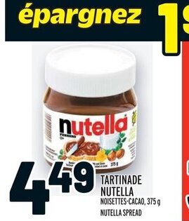 Metro TARTINADE NUTELLA offer