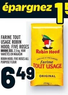 Metro FARINE TOUT USAGE ROBIN HOOD, FIVE ROSES offer