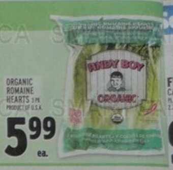 Metro ORGANIC ROMAINE HEARTS offer