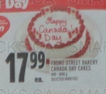 Metro FRONT STREET BAKERY CANADA DAY CAKES offer