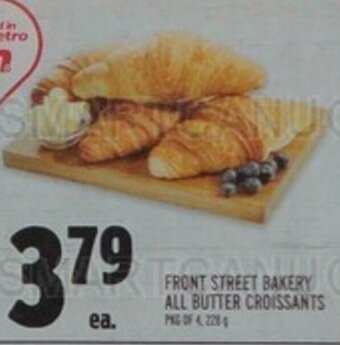 Metro FRONT STREET BAKERY ALL BUTTER CROISSANTS offer
