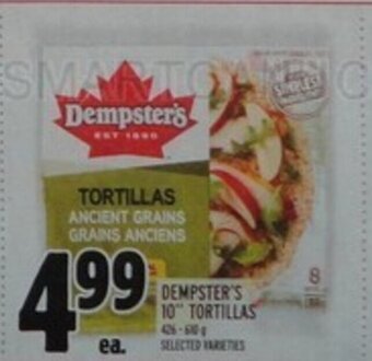 Metro DEMPSTER'S 10 TORTILLAS offer