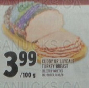 Metro CUDDY OR LILYDALE TURKEY BREAST offer