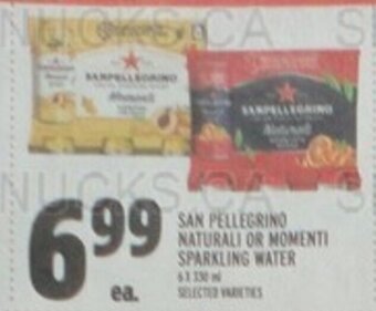 Metro SAN PELLEGRINO NATURALI OR MOMENTI SPARKLING WATER offer