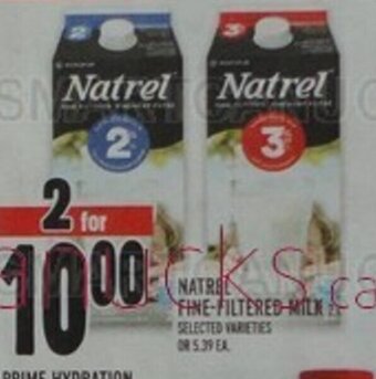Metro NATREL FINE FILTERED MILK offer