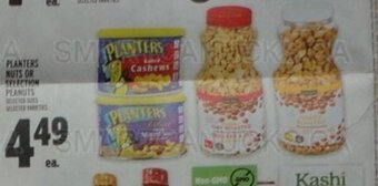 Metro PLANTERS NUTS OR SELECTION PEANUTS offer