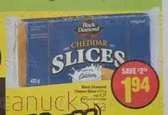 FreshCo Black Diamond Cheese Slices offer