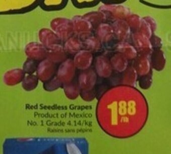 FreshCo Red Seedless Grapes offer