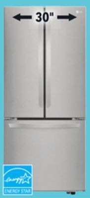 Lowe's Lg 22 cu.ft refrigerator offer