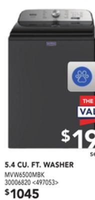 Lowe's Maytag 5.4 cu. ft. washer offer