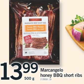 Fortinos Marcangelo honey bbq short ribs, 500 g offer