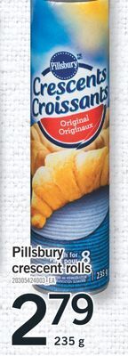 Fortinos Pillsbury crescent rolls offer