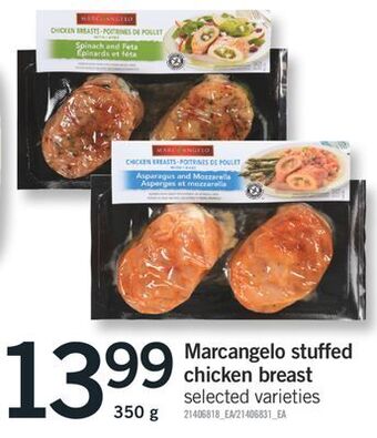 Fortinos Marcangelo stuffed chicken breast, 350 g offer