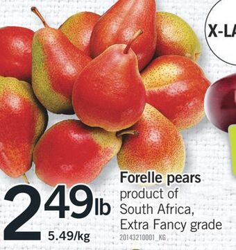 Fortinos Forelle pears offer