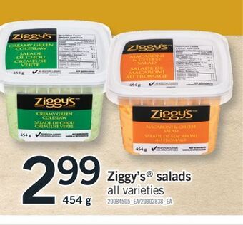 Fortinos Ziggy's® salads, 454 g offer