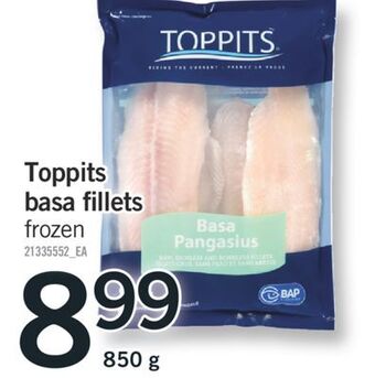 Fortinos Toppits basa fillets, 850 g offer
