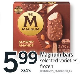 Fortinos Magnum bars, 3/4's offer