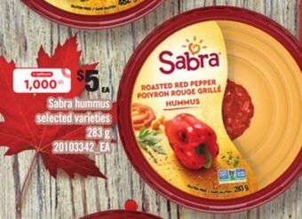 Loblaws Sabra hummus, 283 g offer