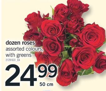 Fortinos Dozen roses, 50 cm offer