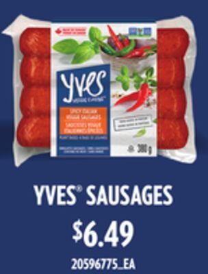 Loblaws Yves® sausages offer