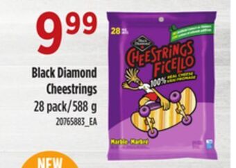 Loblaws Black diamond cheestrings, 28 pack/588 g offer