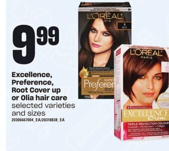 Loblaws Excellence, preference, root cover up or olia hair care offer
