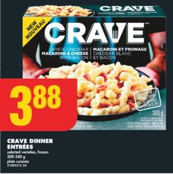 No Frills Crave dinner entrées, 200-340 g offer
