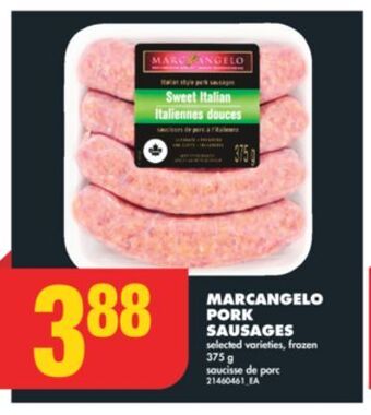 No Frills Marcangelo pork sausages, 375 g offer