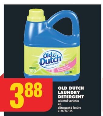 No Frills Old dutch laundry detergent, 4 l offer